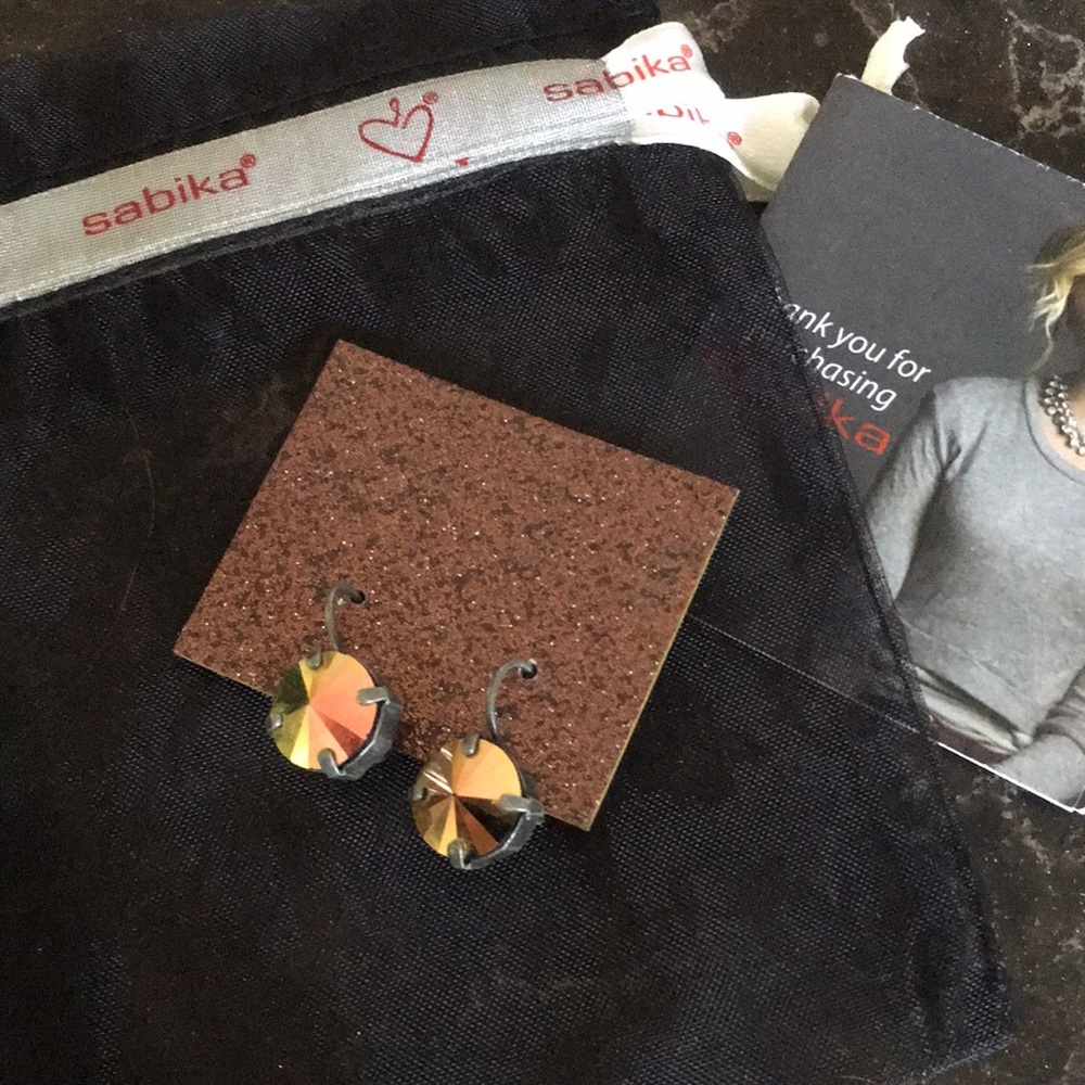 Sabika Manhattan Juxaposition drop earrings